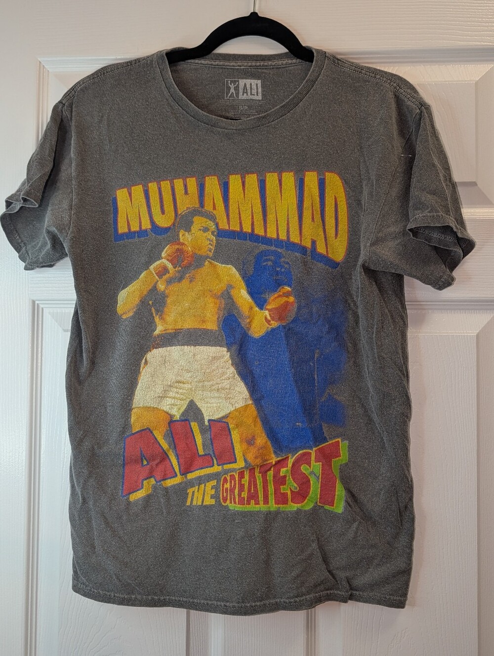 Muhammad Ali The Greatest Graphic T-Shirt Large Vintage Wash Boxing Tee 100% Ctn